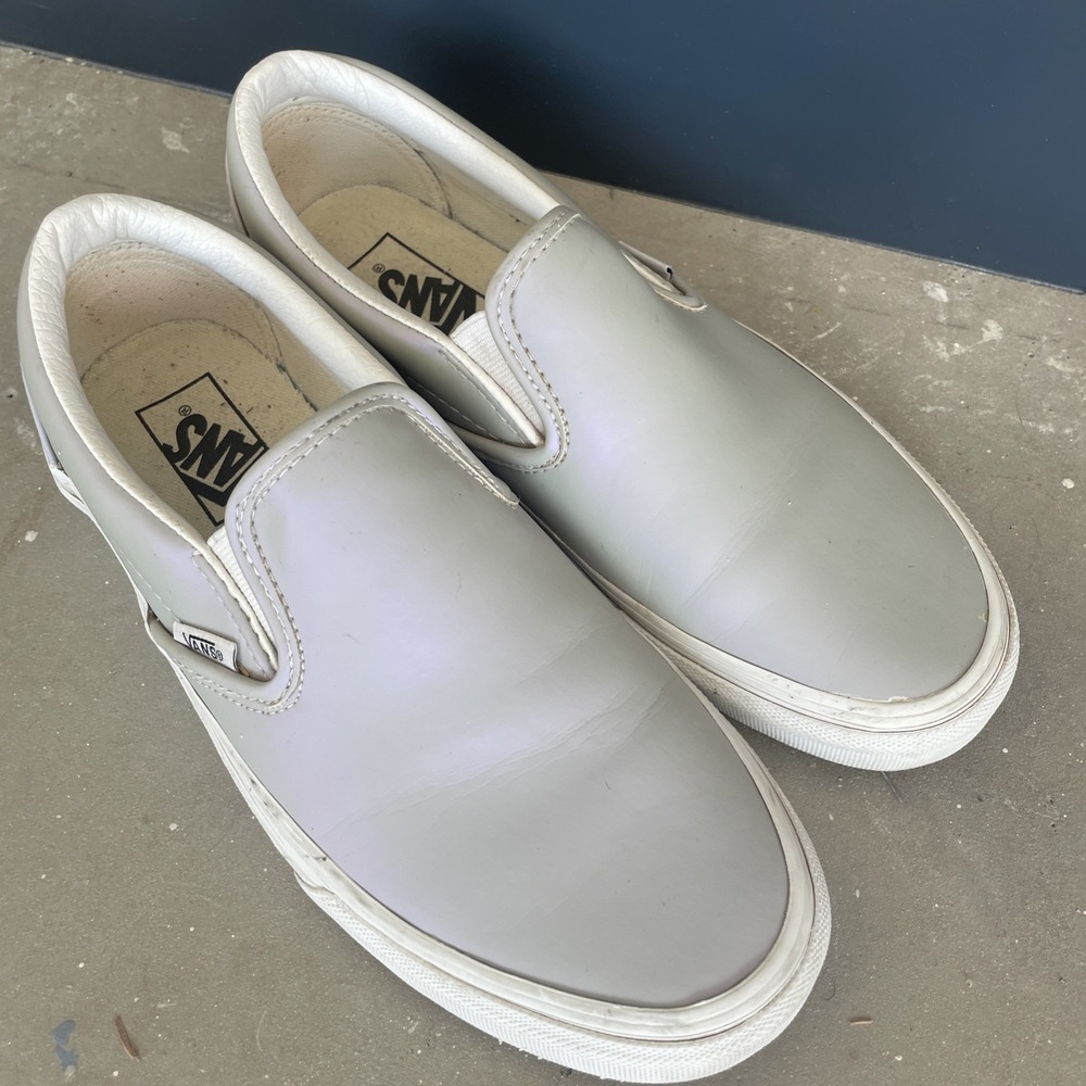 Vans Shoes Pearl Purple Iridescent Unisex W8.5 M7 Sneakers Classic Color Change - Picture 4 of 14